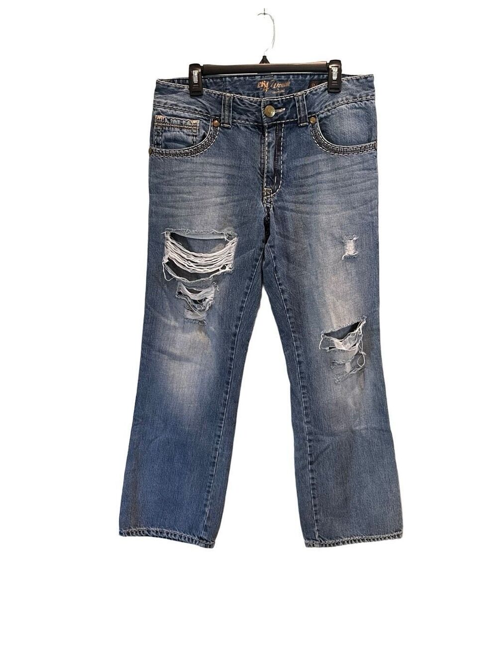 Wrangler Rock 47 distressed relaxed boot cut jeans - 32x32